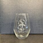 Blue Goat Stemless Wine Glass