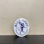 Blue Goat Mascot Sticker